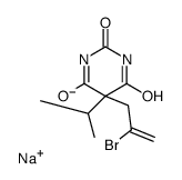 sodium,5-(2-bromoprop-2-enyl)-4,6-dioxo-5-propan-2-yl-1H-pyrimidin-2-olate Structure