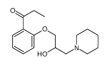 1-[2-(2-hydroxy-3-piperidin-1-ylpropoxy)phenyl]propan-1-one Structure
