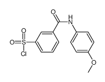 3-[(4-methoxyphenyl)carbamoyl]benzenesulfonyl chloride Structure