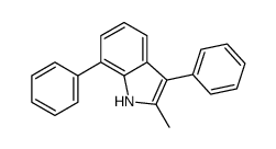 2-methyl-3,7-diphenyl-1H-indole结构式