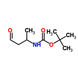 Carbamic acid, (1-methyl-3-oxopropyl)-, 1,1-dimethylethyl ester (9CI) structure