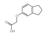 ((2,3-dihydro-1h-inden-5-yl)oxy)aceticacid Structure