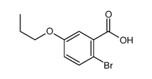2-溴-5-N-丙氧基苯甲酸结构式