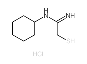 N-Cyclohexyl-2-mercaptoethanimidamide Structure