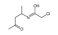 2-chloro-N-(4-oxopentan-2-yl)acetamide结构式