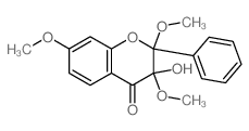3-hydroxy-2,3,7-trimethoxy-2-phenyl-chroman-4-one Structure