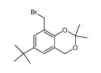 8-(bromomethyl)-6-tert-butyl-2,2-dimethyl-4H-benzo[1,3]dioxine结构式