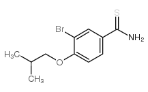 3-Bromo-4-isobutoxybenzothioamide Structure