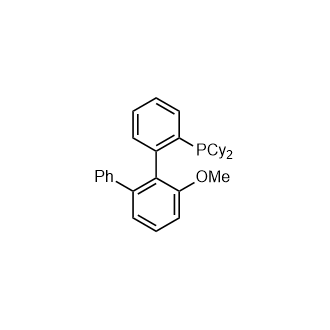 二环己基(6'-甲氧基-[1,1':2',1''-三苯基]-2-基)膦结构式