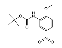 (2-methoxy-5-nitrophenyl)carbamic acid tert-butyl ester结构式