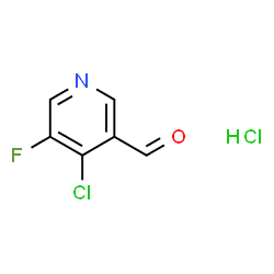 4-Chloro-5-fluoro-pyridine-3-carbaldehyde hydrochloride结构式
