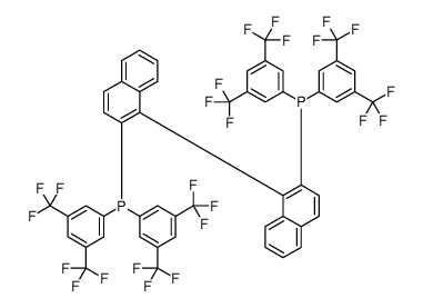 1,1'-Binaphthalene-2,2'-diylbis{bis[3,5-bis(trifluoromethyl)pheny l]phosphine}结构式