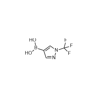 (1-(Trifluoromethyl)-1H-pyrazol-4-yl)boronicacid Structure