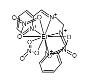 [Er(bis(2-pyridine carboxaldehyde) ethylenediimine)(NO3)3]结构式