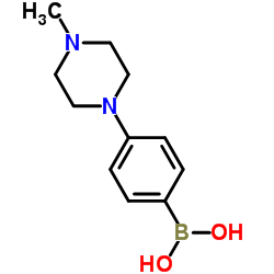 [4-(4-Methyl-1-piperazinyl)phenyl]boronic acid Structure