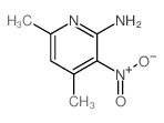 4,6-二甲基-3-硝基吡啶-2-胺结构式