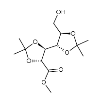 methyl 2,3:4,5-di-O-isopropylidene-D-galactonate Structure