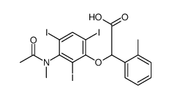 2-[3-(N-Methylacetylamino)-2,4,6-triiodophenoxy]-2-(o-tolyl)acetic acid Structure