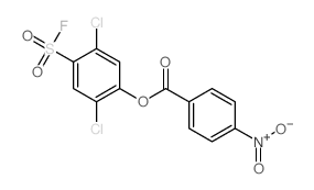 Benzenesulfonylfluoride, 2,5-dichloro-4-[(4-nitrobenzoyl)oxy]-结构式