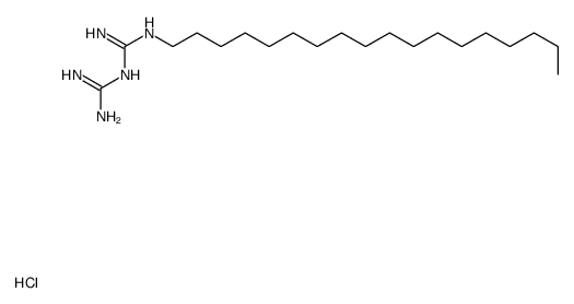 1-octadecylbiguanide monohydrochloride structure
