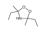 3,5-diethyl-3,5-dimethyl-1,2,4-dioxazolidine结构式