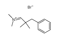 Dimethyl-[2.2-dimethyl-3-phenyl-propyliden]-ammoniumbromid Structure