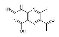 6-acetyl-2-amino-7-methyl-1H-pteridin-4-one Structure