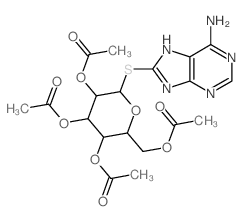 [3,4,5-triacetyloxy-6-[(6-amino-7H-purin-8-yl)sulfanyl]oxan-2-yl]methyl acetate picture