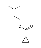 Cyclopropanecarboxylic acid, 3-methyl-2-butenyl ester (9CI) structure