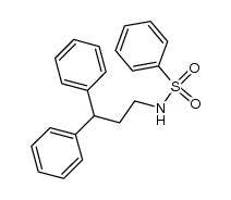 3,3-Diphenyl-1-benzenesulfonamidopropane结构式