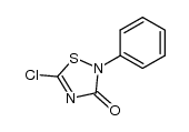 5-chloro-2-phenyl-1,2,4-thiadiazol-3(2H)-one Structure