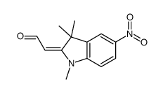 2-(1,3,3-trimethyl-5-nitroindol-2-ylidene)acetaldehyde Structure
