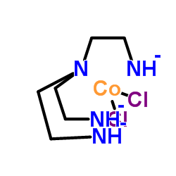 Cobalt(1+),[N,N-bis[2-(amino-kN)ethyl]-1,2-ethanediamine-kN,kN']dichloro-,chloride, (OC-6-32)- (9CI)结构式