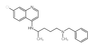 N-benzyl-N-(7-chloroquinolin-4-yl)-N-methyl-pentane-1,4-diamine结构式