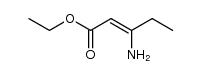 2-Pentenoic acid, 3-amino-, ethyl ester结构式