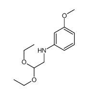 N-(2,2-diethoxyethyl)-3-methoxyaniline Structure