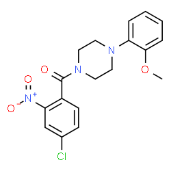 (4-chloro-2-nitrophenyl)-[4-(2-methoxyphenyl)piperazin-1-yl]methanone Structure