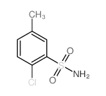 2-chloro-5-methyl-benzenesulfonamide结构式