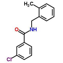 3-Chloro-N-(2-methylbenzyl)benzamide结构式