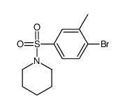 1-((4-BROMO-3-METHYLPHENYL)SULFONYL)PIPERIDINE structure