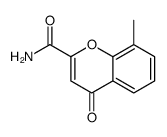 8-methyl-4-oxochromene-2-carboxamide结构式