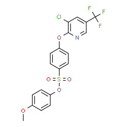 4-METHOXYPHENYL 4-([3-CHLORO-5-(TRIFLUOROMETHYL)-2-PYRIDINYL]OXY)BENZENESULFONATE structure