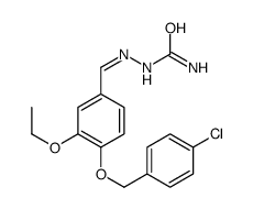 [[4-[(4-chlorophenyl)methoxy]-3-ethoxyphenyl]methylideneamino]urea结构式