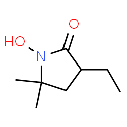 2-Pyrrolidinone, 3-ethyl-1-hydroxy-5,5-dimethyl- (9CI)结构式