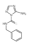 1H-1,2,4-Triazole-1-carbothioamide,5-amino-N-(phenylmethyl)- structure