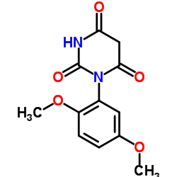 1-(2,5-Dimethoxyphenyl)-2,4,6(1H,3H,5H)-pyrimidinetrione结构式