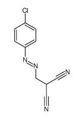 2-[[(4-chlorophenyl)diazenyl]methyl]propanedinitrile结构式