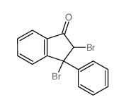 2,3-dibromo-3-phenyl-2H-inden-1-one结构式