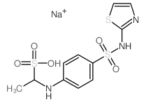 1-[[4-(1,3-thiazol-2-ylsulfamoyl)phenyl]amino]ethanesulfonic acid Structure