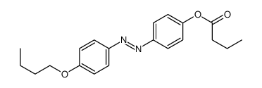 [4-[(4-butoxyphenyl)diazenyl]phenyl] butanoate Structure